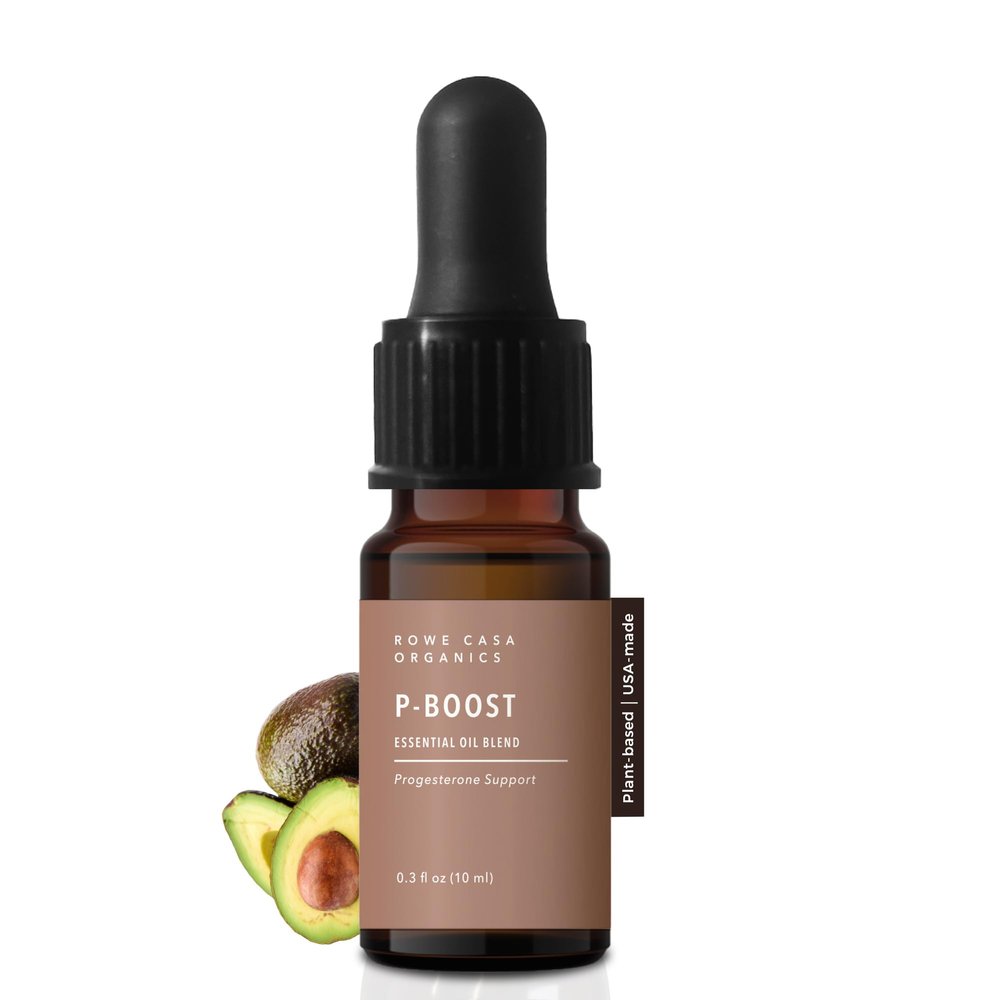 Rowe Casa Organics P-Boost Drops Plant-Based Womens Wellness Support with Essential Oils | Promotes Balance, Vitality & Daily Well-Being | Natural Self-Care Formula 10ml