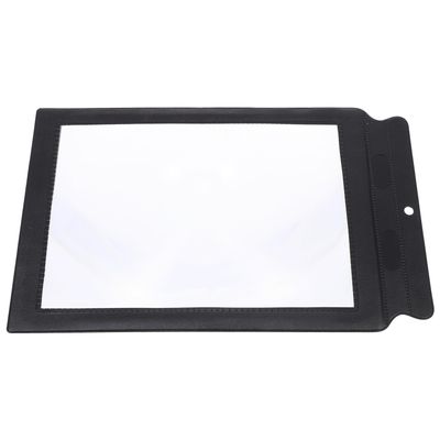 ERINGOGO Handheld Reading Magnifier for Elderly Lightweight Portable Magnifying Glass with Black Border Soft Surface PVC Lens Use Tool for Seniors with Low Vision