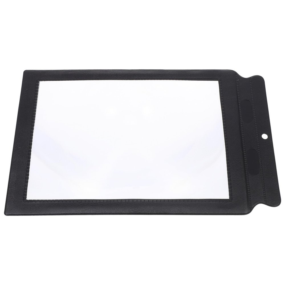 ERINGOGO Handheld Reading Magnifier for Elderly Lightweight Portable Magnifying Glass with Black Border Soft Surface PVC Lens Use Tool for Seniors with Low Vision