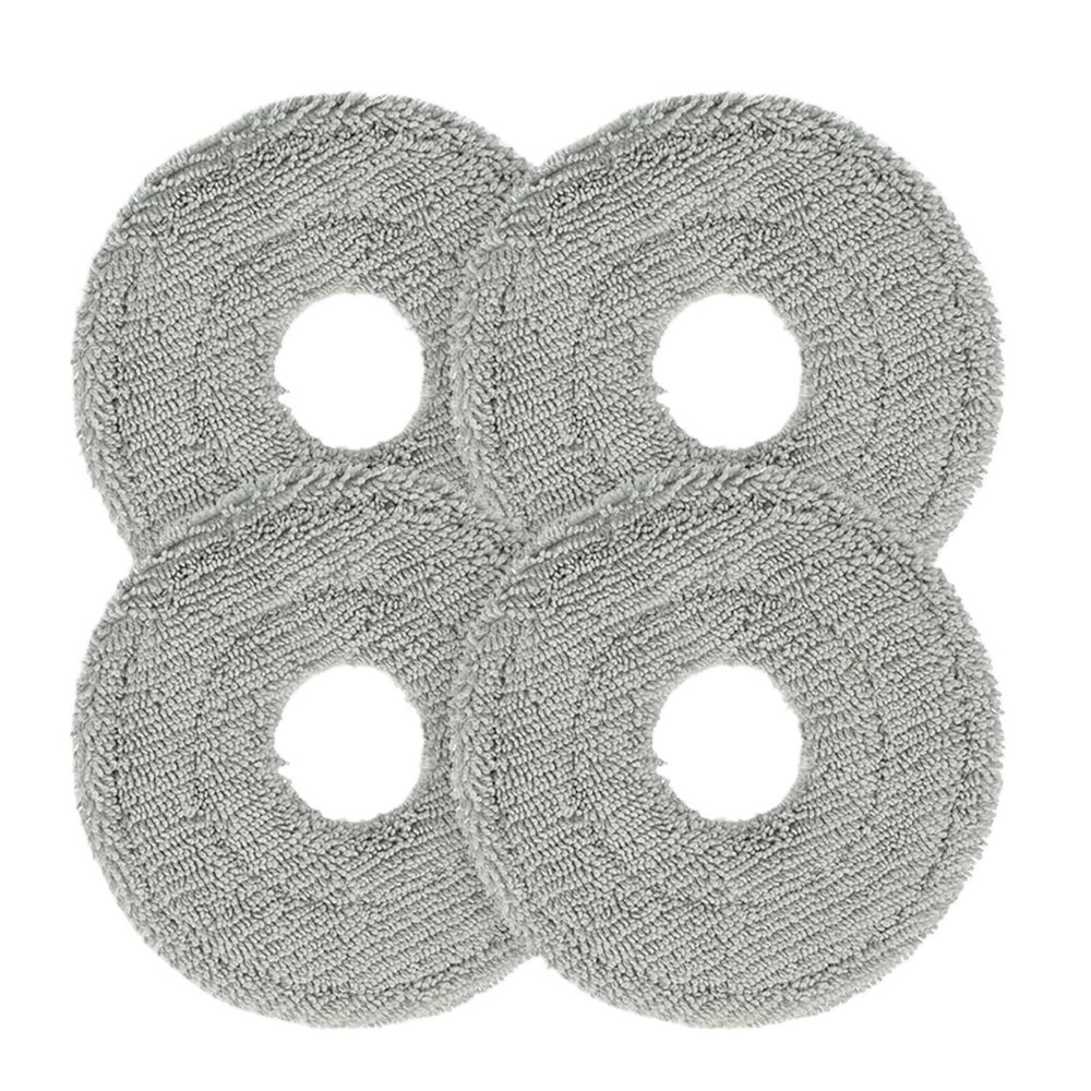 10/4PCS Microfiber Mop Pads Washable And Reusable Mop PadsCompatible For MovaE30 UltraMop Robot Mop Pad Robot Vacuum Cleaner Parts(4pcs)