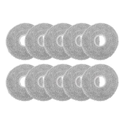 10/4PCS Microfiber Mop Pads Washable And Reusable Mop PadsCompatible For MovaE30 UltraMop Robot Mop Pad Robot Vacuum Cleaner Parts(10PCS)