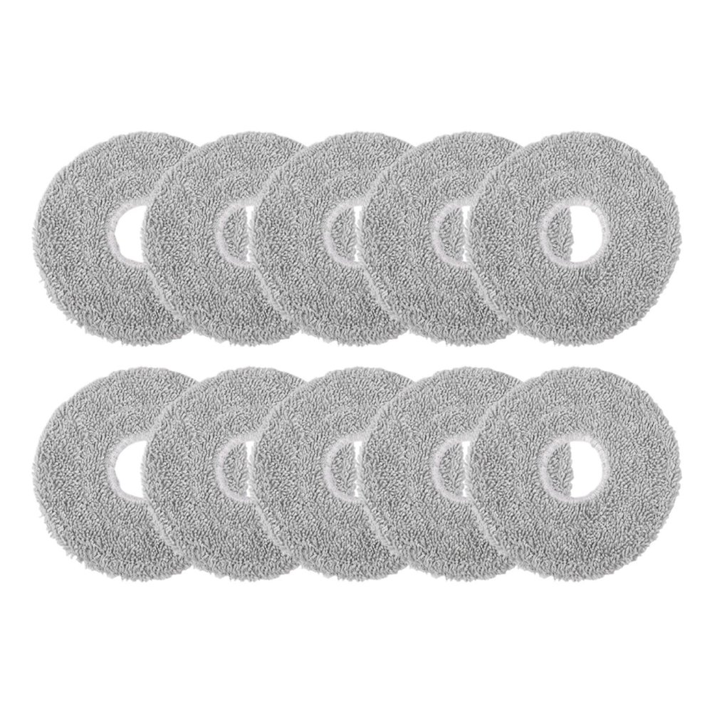 10/4PCS Microfiber Mop Pads Washable And Reusable Mop PadsCompatible For MovaE30 UltraMop Robot Mop Pad Robot Vacuum Cleaner Parts(10PCS)