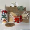 The Belle Infuse Botanical Tea Gift Set, Stainless Steel Tumbler and Ceramic Mug with Natural Recipe Designs, Tea Infuser and Jute Bag Included view 2