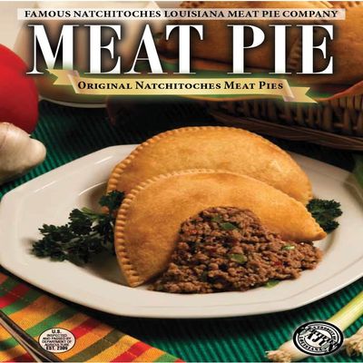 48 Large Meat Pies w/ Original Flavor Beef & Pork Filling, 3.75 oz. Savory Natchitoches Style Frozen Handheld Appetizer or Family Dinner Empanadas. Bake or Fry Mince Meat Pie Piroshkis Ready in Minutes
