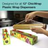 ChicWrap Professional Grade Plastic Wrap - 2 Pack, 12" x 250' Professional Grade Plastic Wrap - BPA Free, and Kosher Certified - Reduces Waste & Saves Money view 4