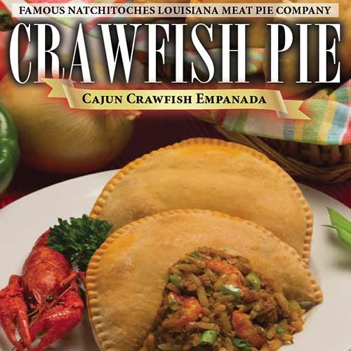48 Large Crawfish Pies, 3.75 oz. Savory Natchitoches Style Frozen Handheld Appetizer or Family Dinner Empanadas. Bake or Fry Ready in Minutes