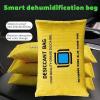 Desiccant Packs - Reusable Portable Auto Accessories | Car Dehumidifier Bags,for Wardrobes Basements Spaces Closet RV Boat Garage Cabinet Tent Clothes Box Drawers Home Living Room view 4