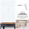 Abaodam Multifunctional Window Cleaner Squeegee for Car Windshield and Shower Screen Plastic Glass Wiper for Home Bathroom Kitchen Balcony Cleaning Tool Gray-White view 2