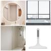 Abaodam Multifunctional Window Cleaner Squeegee for Car Windshield and Shower Screen Plastic Glass Wiper for Home Bathroom Kitchen Balcony Cleaning Tool Gray-White view 3