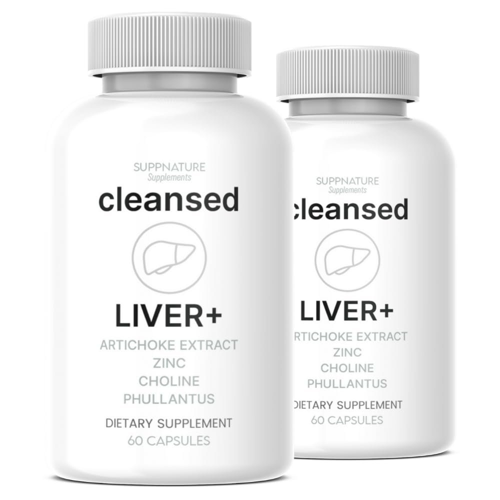 (2 Pack) Cleansed Liver+ Supplement Advanced Formula, Liver Support Supplement, 120 Capsules