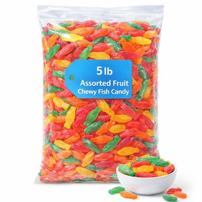 Assorted Fish Soft & Chewy Candy, 5 lb 664163