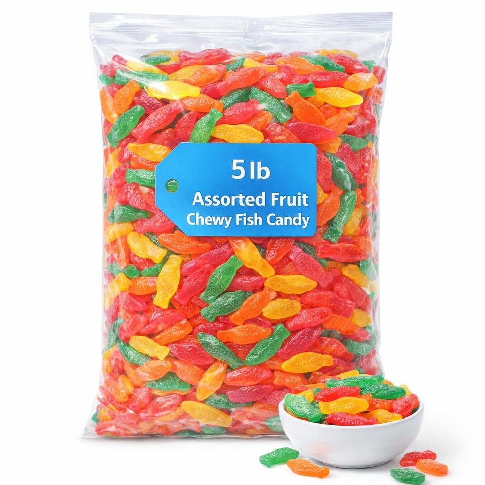 Assorted Fish Soft & Chewy Candy, 5 lb 664163
