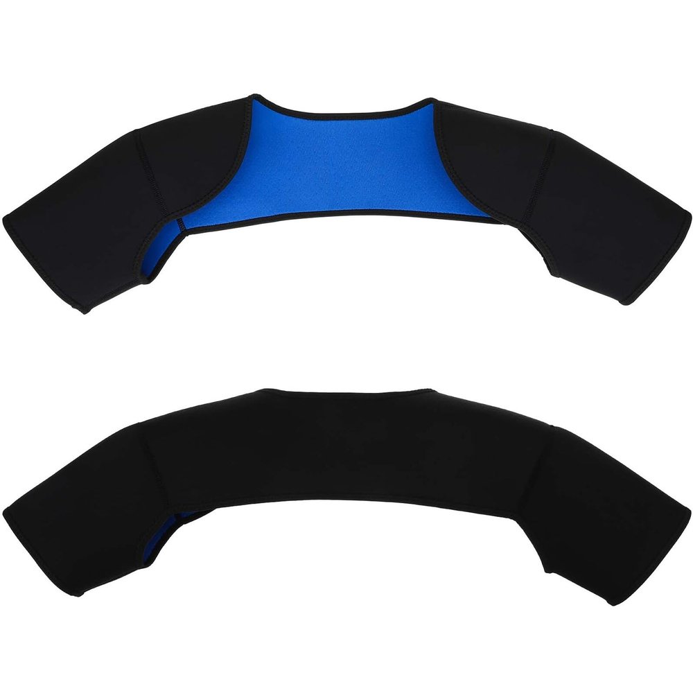 LIFKICH Sbr Double Shoulder Protection Pad Xl for Men Warm Compression Brace for Outdoor Mountaineering Relieves From Overuse Injuries Rotator Cuff Support Comfortable Thin Design for