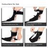 UYVEIS Breathable Night Splint for Plantar Fasciitis Women, Men Durable Adjustable Plantar Fasciitis Night Splints for Flatfoot, Heel Pain(Small,Black A) view 3