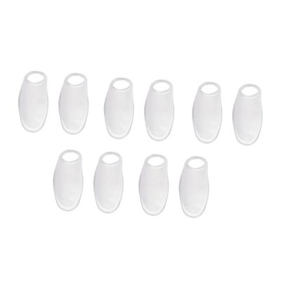 WESIEVYA 5 Pairs Sebs Toe Corrector Sleeves Bunion Relief Protectors for Overlapping Toes Hallux Valgus Straightener Tool Comfortable Foot Care