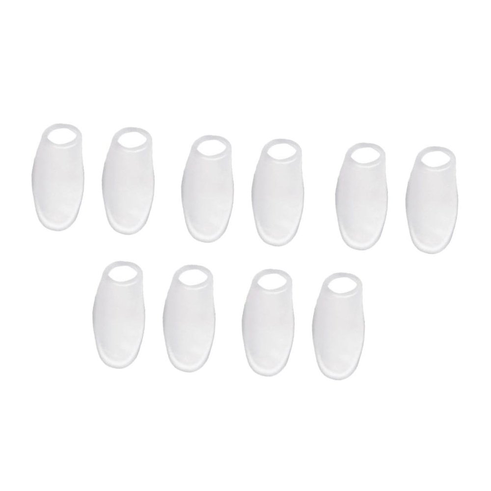 WESIEVYA 5 Pairs Sebs Toe Corrector Sleeves Bunion Relief Protectors for Overlapping Toes Hallux Valgus Straightener Tool Comfortable Foot Care