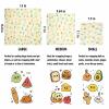 Beeswax Wraps for Food, Flowers 3 Pack (S, M, L) Reusable Food Wraps, Bread Sandwich Wrap, Zero Waste, Organic, Plastic-Free Food Storage Wrap view 2