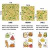 Beeswax Wraps for Food, Lemon 3 Pack (S, M, L) Reusable Food Wraps, Bread Sandwich Wrap, Zero Waste, Organic, Plastic-Free Food Storage Wrap view 2