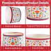 120Pcs 12 oz Mexican Paper Bowls Fiesta Ice Cream Cups Colorful Fiesta Flower Dessert Cups Disposable Soup Snack Bowls for Cinco De Mayo Mexican Party Supplies for Taco Dessert Hot or Cold Food view 3