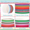 120Pcs Mexico Ice Cream Cups 12 oz Disposable Colorful Striped Dessert Cups Snack Bowls Cinco De Mayo Cups Containers for Cinco De Mayo Mexican Fiesta Snack Taco Carnival Birthday Party Supplies view 3