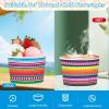 120Pcs Mexico Ice Cream Cups 12 oz Disposable Colorful Striped Dessert Cups Snack Bowls Cinco De Mayo Cups Containers for Cinco De Mayo Mexican Fiesta Snack Taco Carnival Birthday Party Supplies view 4