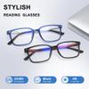 EYEREZI Reading Glasses for Men Square Lightweight TR90 Frame mens Accessories Computer Anti Blue Light Blocking Readers with Spring Hinge,1.75x Black+Red,2 Pack view 3