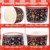 120 Pcs Mexican Ice Cream Cups 12 oz Disposable Mexican Floral Cinco De Mayo Paper Dessert Snack Bowls Fiesta Mandala Flower Paper Cups for Cinco De Mayo Mexico Birthday Party Supplies view 2