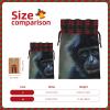 Ruzoap Christmas Burlap Gift Bags with Drawstrings, Black Gibbon Monkey - Christmas Treat Candy Bags for Holiday Party Wrapping Xmas Present - Small view 3
