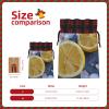 Ruzoap Christmas Burlap Gift Bags with Drawstrings, Lemon And Flower - Christmas Treat Candy Bags for Holiday Party Wrapping Xmas Present - Small view 3
