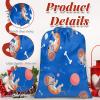 Aglebo Astronaut Dog Bone Ball Reusable Christmas Gift Bag Set with Drawstring 16" x 12" Xmas Treats Bags Funny Design for Party Birthday Xmas Presents Wrapping Bags (1 Pack) view 4