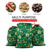 Czvixsa Green Gift Bag Reusable Drawstring Gift Wrapping Bag For Holiday Party Wedding 11.8" x 15.8" view 4