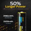 MACORUN Rechargeable AA Batteries with Charger,High Capacity Lithium Batteries AA Rechargeable Batteries,1.5V Lithium AA Batteries view 2
