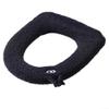 Elmtap Toilet Seat Cushions with Lifting Handle for Winter Warmer Toilet Seat Pads Soft Velvet Seat Cover for Bathroom Home(black) view 1