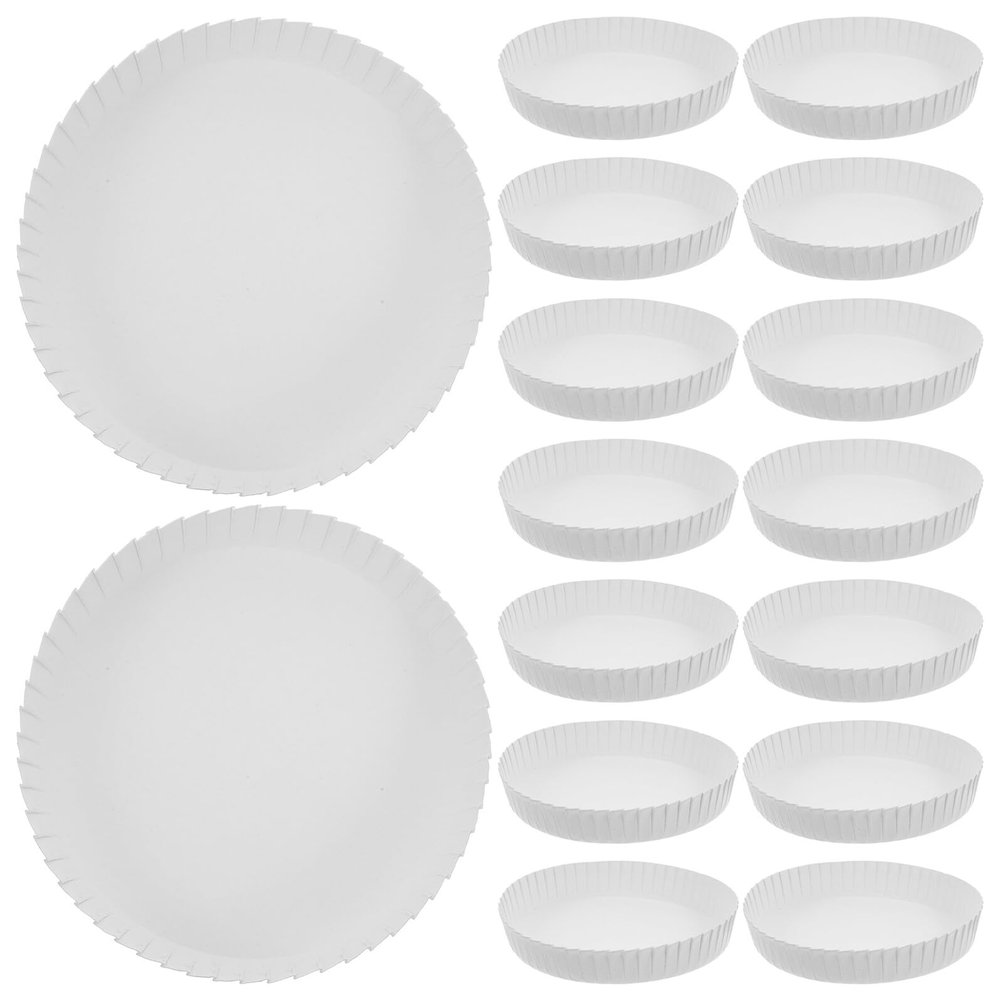 Toyvian 100pcs Disposable Paper Cup Covers Whiteboard Drink Lids for Hotels Restaurants Tea Houses Beauty Salons Wedding Parties Sanitary Dust Protection