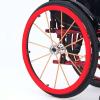 24 Inch Rear Wheel Sports Wheelchair Cover, Non Slip Wear Resistant Wheelchair Push Rim Covers, Rear Wheel Grips Accessories, Multicolor Selection (Red 24inch) view 1