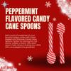 16-Piece Chocolate & Peppermint Candy Cane Edible Spoons, Holiday Hot Cocoa Stirrers Festive Christmas Drink Mixers for Coffee Milk Holiday Gifting Gift Basket Fillers Stocking Stuffer Party Treats view 3