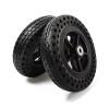 7 Inch Replacement Wheelchair Wheel Accessories 7x1.3 Solid Tires Walker Casters Universal Rollator Bearings 8mm/5/16 (Black 172mm/6.8in) view 1