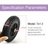 7 Inch Replacement Wheelchair Wheel Accessories 7x1.3 Solid Tires Walker Casters Universal Rollator Bearings 8mm/5/16 (Black 172mm/6.8in) view 2
