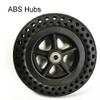 7 Inch Replacement Wheelchair Wheel Accessories 7x1.3 Solid Tires Walker Casters Universal Rollator Bearings 8mm/5/16 (Black 172mm/6.8in) view 4