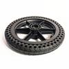 12 Inch Honeycomb Wheelchair Rear Wheels, Solid Rubber Wheelchair Casters, Replacement Parts for The Rear Wheels of Manual Wheelchair Transport Chairs (Black 12in/273mm) view 4