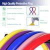24inch Silicone Wheelchair Push Rim Covers,Hand Rim Covers for Wheelchair, Wheelchair Rear Wheel Cover for Improve Grip and Traction (Orange 24in) view 3