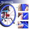 24inch Silicone Wheelchair Push Rim Covers,Hand Rim Covers for Wheelchair, Wheelchair Rear Wheel Cover for Improve Grip and Traction (Orange 24in) view 4