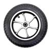 10 Inch Electric Wheelchair Front Wheels, 10x2 Electric Wheelchair Replacement Front Wheel Assembly,Pneumatic Rubber Wheels, Aluminum Hub 12mm/1/2 Bearing (Black 10in/25cm) view 4
