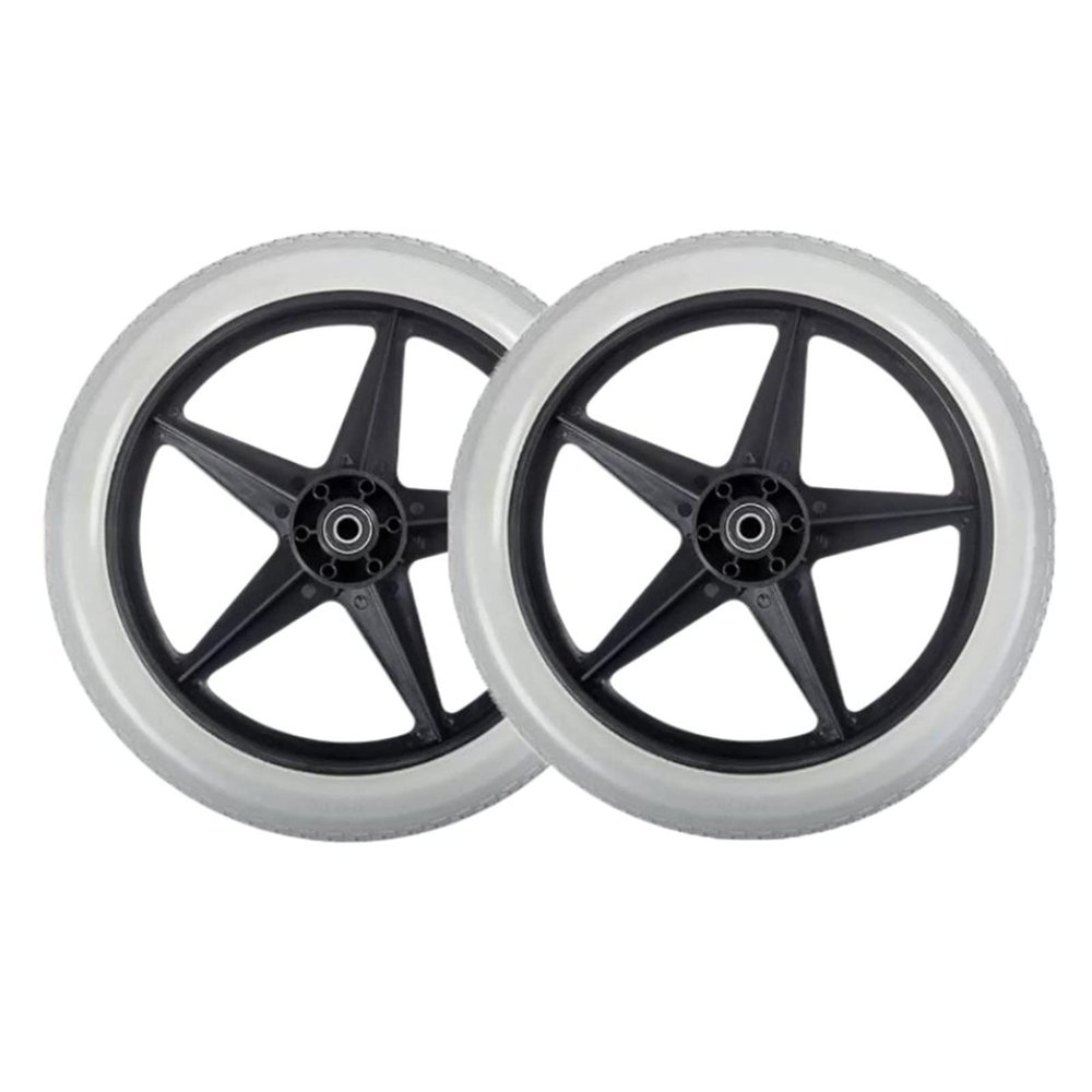 14" Wheelchair Rear Wheel,Model 14 X 1.75,Non-Inflatable Solid Manual Wheelchair Accessory