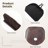12 In / 30 Cm Broom And Dustpan Combo, Stainless Steel, Black, Household Outdoor Patio Cleaning, Long-Lasting view 4