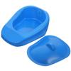 UKCOCO Portable Plastic Bedpan with Lid for Elderly Females and Pregnant Women Drop-Resistant Nursing Chamber Pot for Bedbound Patients Smooth-Edged Lightweight Urinal for Hospital and view 1
