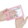 HongJP 150-250Pcs Smell Proof Bag Matte Zip Lock Plastic Bag Aluminum Foil Hologram Food Pouch Small Water Proof Zipper Reclosable Pouches Gift Packaging(Pink,15.5x8.8cm 150pcs) view 4