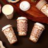 Acellegic 50 Sets 12oz Cielito Lindo Cups Mexican Paper Cup Copas De Barro Disposable Fiesta Coffee Drink Mug with Lid Sleeve for Birthday Baby Shower Wedding Party Supply Cafe Shop Decoration view 2