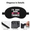 I'm Emma Doing Emma Things Polyester Satin 3PCS Blackout Sleep Mask Adjustable Strap Men Women Comfortable Eyeshade Night Travel7 view 3