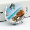 Tropical Pineapple Hawaiian Metal Pill Box - 3 Compartment Mini Portable Pill Organizer for Purse & Pocket, BPA-Free Travel Pill Case for Vitamins, Medication, Supplements view 4